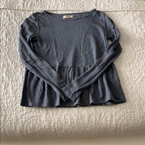 Madewell Peplum Top
